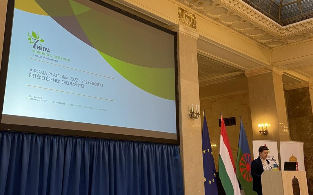 Munkatársunk előadást tartott a Magyar Nemzeti Roma Platform zárókonferenciáján